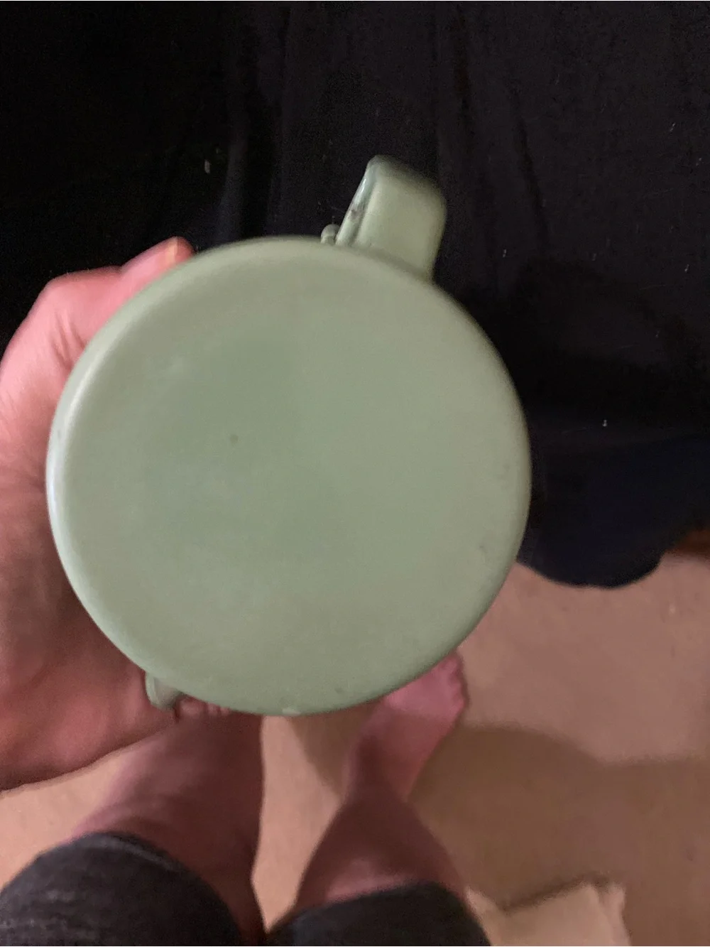 Source Unknown Pale Green Enamel Teapot